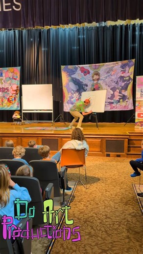 Making a Wacky drawing with the crowd!!! Who is it??