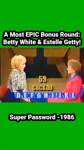 A Most EPIC Bonus Round Betty White & Estelle Getty! Super Password