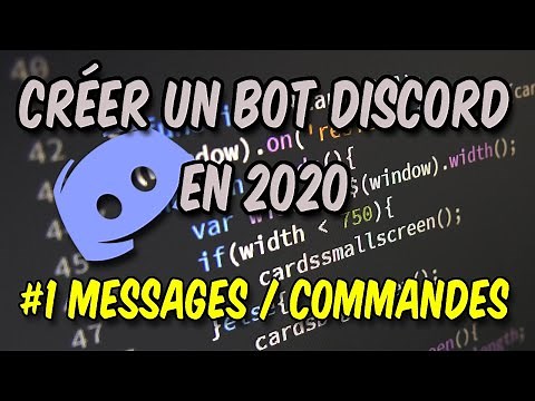 [FR] Créer un bot discord en 2020 | #1 - PREMIÈRES COMMANDES / INTERACTION MESSAGE - tuto obsolète