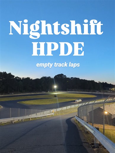 Driving under the lights never gets old. 🌙🏁 The car decided to overboost this session but there was no way I was coming in early. For a few laps I felt like I was running Daytona. 😎 #hpde #nightdriving #subaruwrx