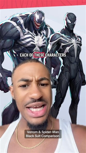 Venom & Spider-Man Black Suit Comparison