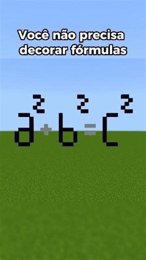 Você não precisa decorar todas as formulas pra fazer cálculos #minecraft #matemática