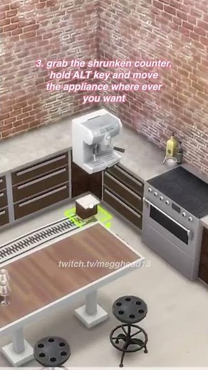 Appliances on counters HACK TUTORIAL | The Sims 4 #shorts