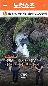 [⚡]장 씨 추정 시신 발견된 야자수 농장