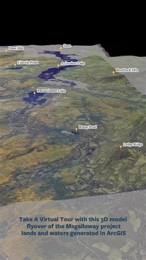 Rangeley Lakes Heritage Trust on Instagram: "What does 78,000 acres look like from the air? 🌳🌲🗺️ Take a virtual tour of the Magalloway lands and waters with this flyover video made in ArcGIS by @forest_society_of_maine. The land and water in this 78,000-acre area includes the upper Magalloway River (above and between Aziscohos and Parmachenee Lakes), Little Magalloway River, Parmachenee Lake, Aziscohos Lake, Rump Pond, Lincoln Pond, Deer Mountain, Rump Mountain, Bozebuck Mountain, Big Buck Mo