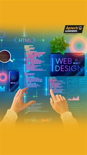 Aptech Learning on Instagram: "Aptech Learning's ACCP Pro program trains you to do it all:​ Frontend & Backend + Responsive design + SEO essentials. And of course, build a real portfolio to show the world. ​ Your career as a Web Developer starts here!​ 📌 How to Join?​ DM us your mobile number & email ID. ​ Our career counsellor will connect with you to guide you on courses and admission procedure. ​ Enrol Today! ​ #WebDeveloper #AptechLearning ​#CodingLife #GetTrainedGetHired #FutureSkills ​#Te