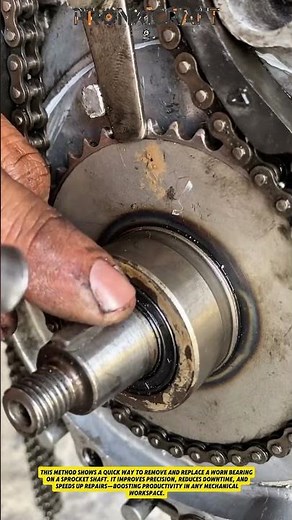Smart Bearing Removal Hack! Fast & Easy Sprocket Shaft Fix