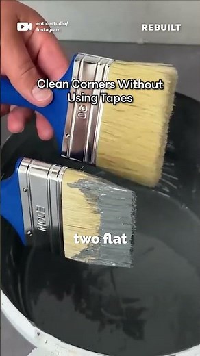 Genius Painting Trick for Perfect Wall Edges | No Tape Needed!