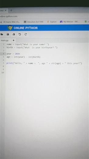 Day one of learning python! #fyp #trend