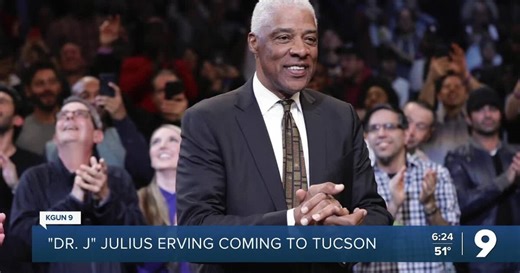 Why basketball legend "Dr. J" Julius Erving is coming to Tucson