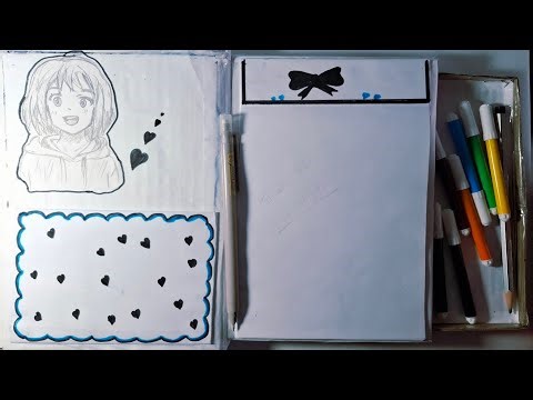 ​DIY Handmade Anime Diary | Aesthetic Journal Decoration 🎀