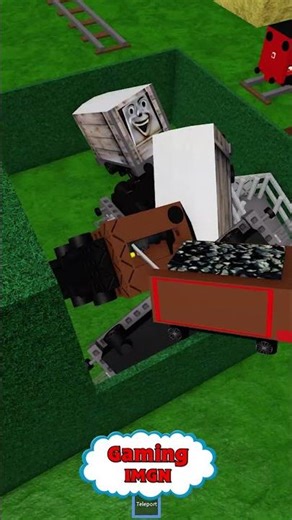 Roblox Troublesome Trucks Fell Into A Pit! #train #cursedthomasthetrain