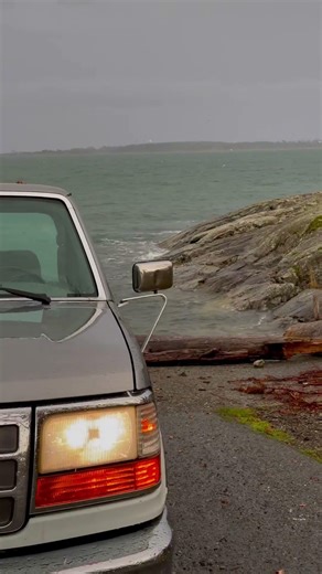 Coastal flooding? #ford #90s #ocean