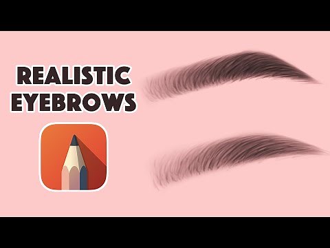 Realistic Eyebrows Tutorial in Sketchbook | Autodesk Sketchbook Tutorial for Beginners