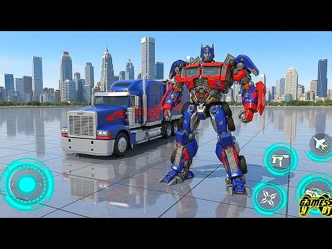 Optimus Truck Grand Robot Car Transform War - Android Gameplay