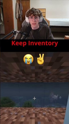 INSTANT RESPAWN + KEEP INVENTORY #minecraft