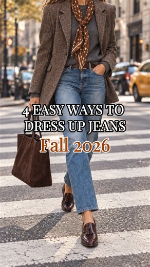 4 Easy Ways to Dress Up Your Jeans | Fall 2026 Outfit Ideas