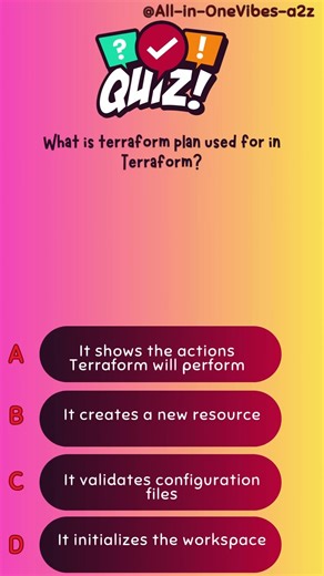 What is terraform plan used for in Terraform?