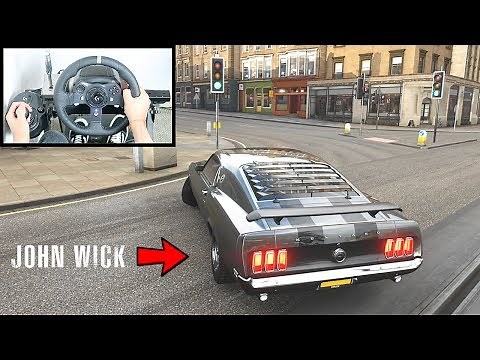 Forza Horizon 4 John Wick Ford Mustang 1969 (Steering Wheel + Shifter) Gameplay