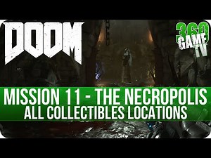 Doom Mission 11 All Collectibles (Secrets, Collectibles, Data Logs, Runes, Elite Guards, Drones)