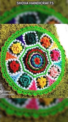 Kushikata mosquito net cover, table mat. | Crochet Table mat, Thalposh, mosquito net cover. #croc...