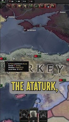 Ataturk's GREATEST buff in HoI4 #heartsofiron4 #hoi4 #ottomanempire