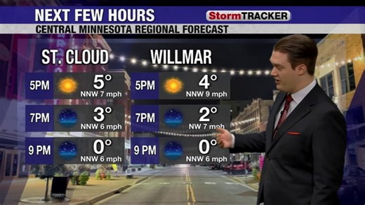 Clear skies and a chilly night, with light snow on the way this weekend