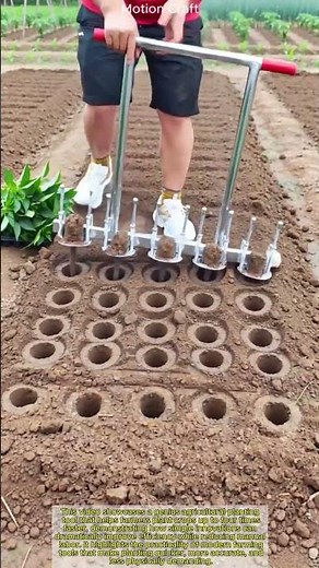 Genius Agricultural Tool: Planting 4x Faster!