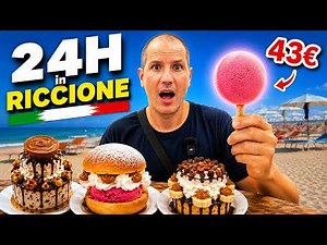 24H in RICCIONE - We Tried Italy's Most Expensive Ice Cream!