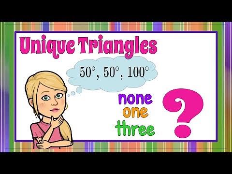 How Many Unique Triangles | 7.G.A.2 💚💙