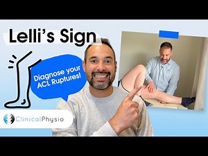 Lelli's Sign (Lever Test) | Expert Physio guides you through how to complete and perform ACL testing