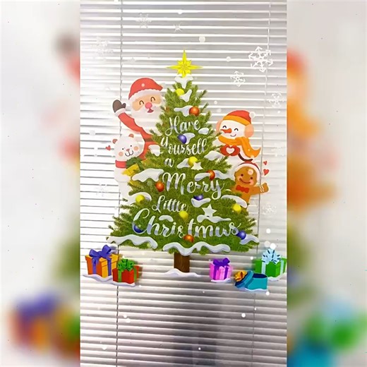 kangle 【💥50% off】คริสมาสต์สติ๊กเกอร์ เครื่องประดับเทศกาล Christmas Stickers ผลิตภัณฑ์ตกแต่ง สติ๊กเกอร์ติดผนัง สติกเกอร์หน้าต่างร้านค้า | Lazada.co.th
