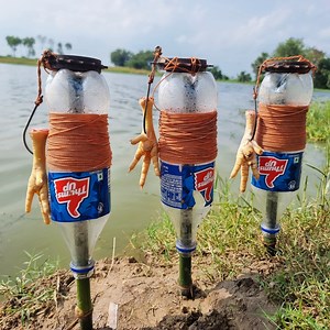 82K views · 608 reactions | Unbelievable technique fishing trapping system with plastic bottle catching big underwater fish using chicken leg hook trap #fish #trap | Discovery Site | Facebook