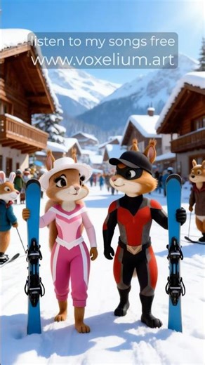 Voxel & Voxie at the Ski Resort ❄️ Slopes, Speed & Funny Chaos