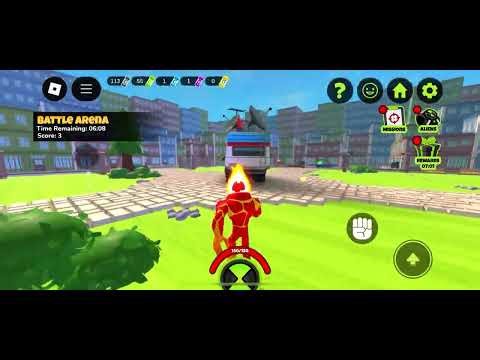 Manage to survive the Ben 10 Super hero alien battle in Roblox🔥