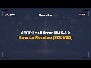 SMTP Email Error 553 5.3.0- How to Resolve [SOLVED]