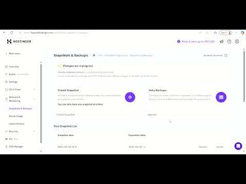 How to backup Linux VPS Hostinger