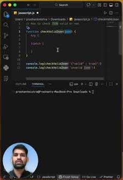 How to check JSON is valid | Javascript Interview Question #json #dsa #javascriptinterview #coding