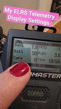 ELRS Telemetry Display Settings for Line of Sight