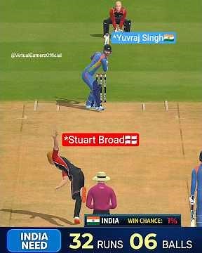 Yuvraj Singh on Strike! 🔥 The Last Over | India vs England / Real Cricket
