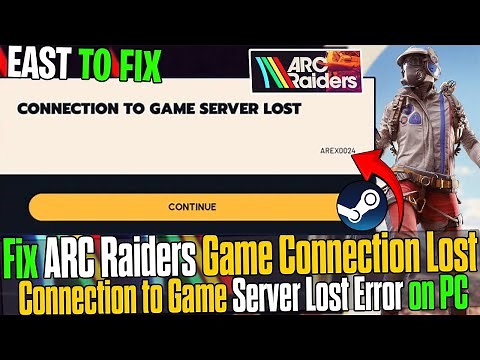 🛠️ How to Fix ARC Raiders Connection to Game Server Lost Error | Step-by-Step Fix 💻✅ (2025)