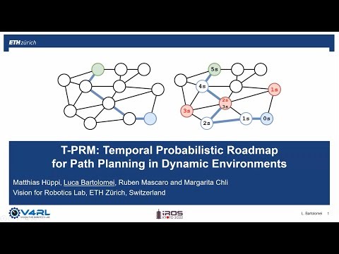 IROS 2022 - T-PRM: Temporal Probabilistic Roadmap for Path Planning in Dynamic Environments