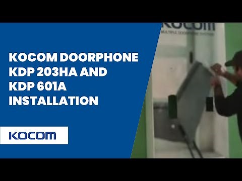 KOCOM Doorphone KDP 203HA and KDP 601A Installation