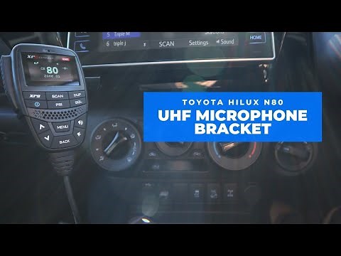 Toyota Hilux N80 - Install Guide for UHF Handpiece/Microphone Bracket - Gear Electric Australia