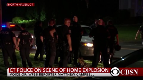 House explodes while police on scene for barricaded person
