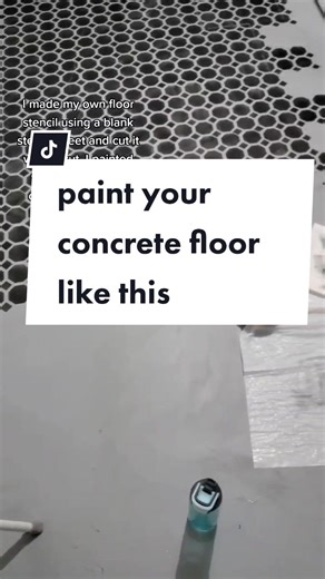 DIY Floor Stencil for Stunning Concrete Floors