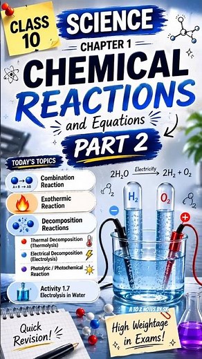 Don’t Skip This❗Types of Chemical Reactions Class 10 Science Chapter 1 Chemical Reactions &Equations
