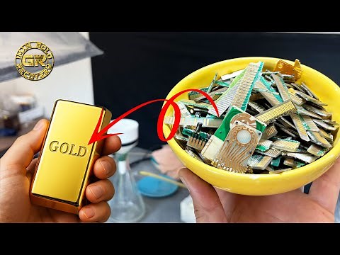 Extracting gold from computer parts | Gold Recovery from Computer Parts