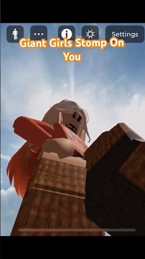 Quick Short Of Giant Girl Avatars Stomping On You bc I was bored #giant #roblox #robloxedit #growth