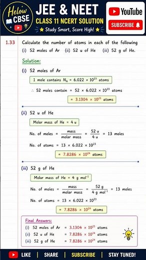 Class 11 NCERT solutions chemistry